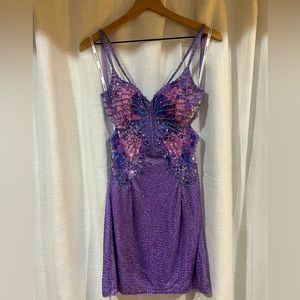 Sherri Hill butterfly cocktail